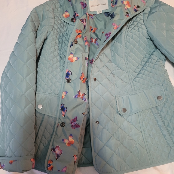 Coldwater Creek   Women's S  Quilted   Jacket  Coat   Sea Foam - Picture 5 of 14